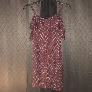 American Eagle cold shoulder dress.